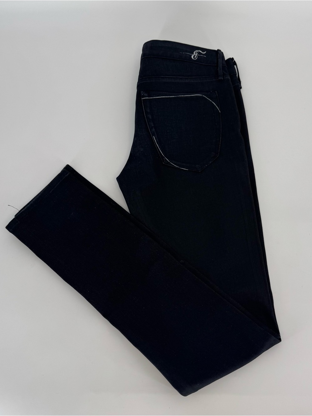 Earnest Sewn Women’s Boot Cut Jeans in Deep Black Size 28